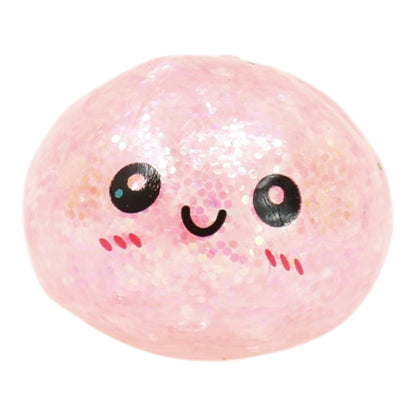 Mini Glitter Gel Bead Squishy Dumpling With Steamer SQ6606-3. (12PC)