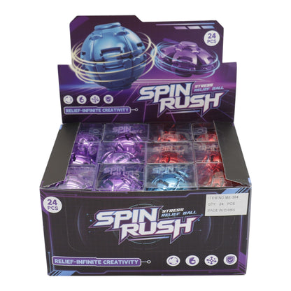 Press to Spin Fidget Spinner HelixCore Rotating Stress Ball Fidget Toy ME364 (24PC)