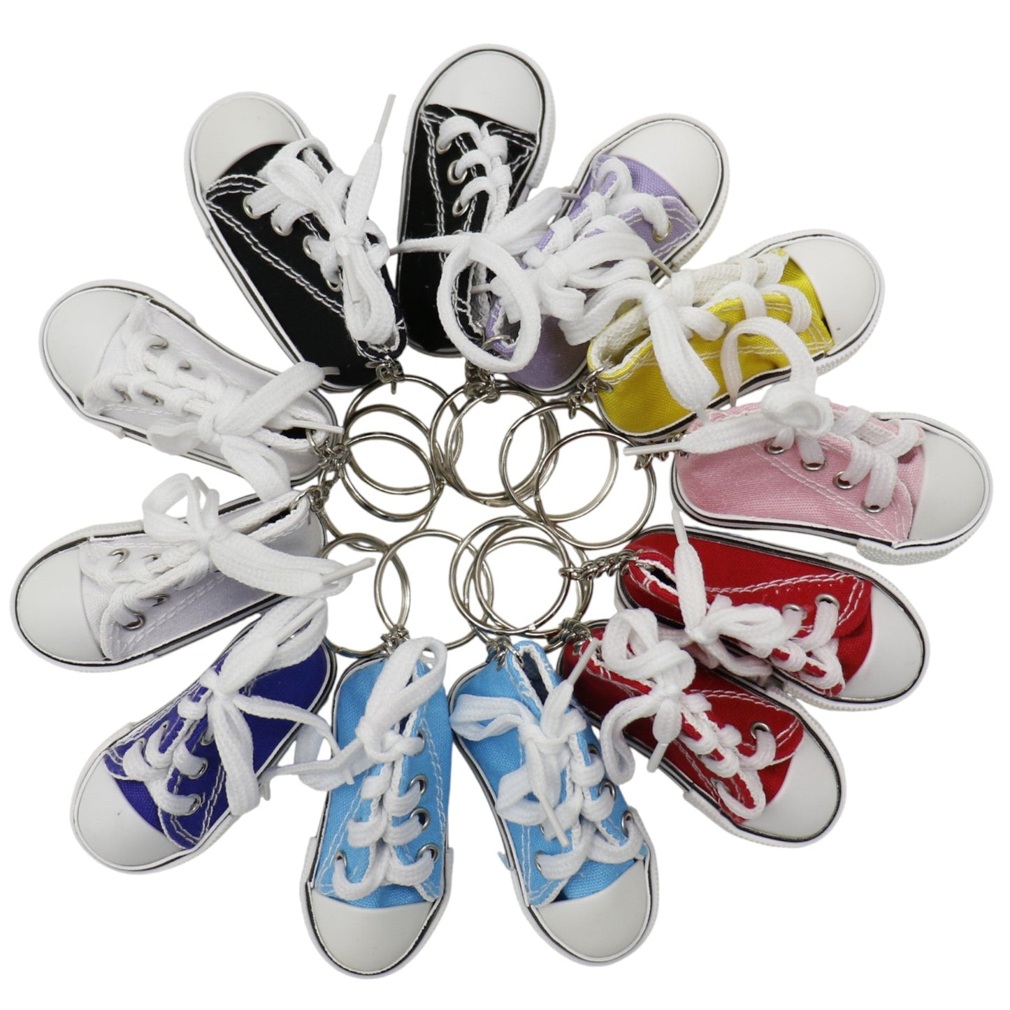 Cute Canvas Rubber Sole Sneakers Key Chain KC5909-4 (12PC)