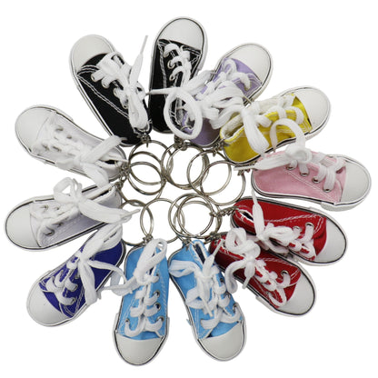 Cute Canvas Rubber Sole Sneakers Key Chain KC5909-4 (12PC)