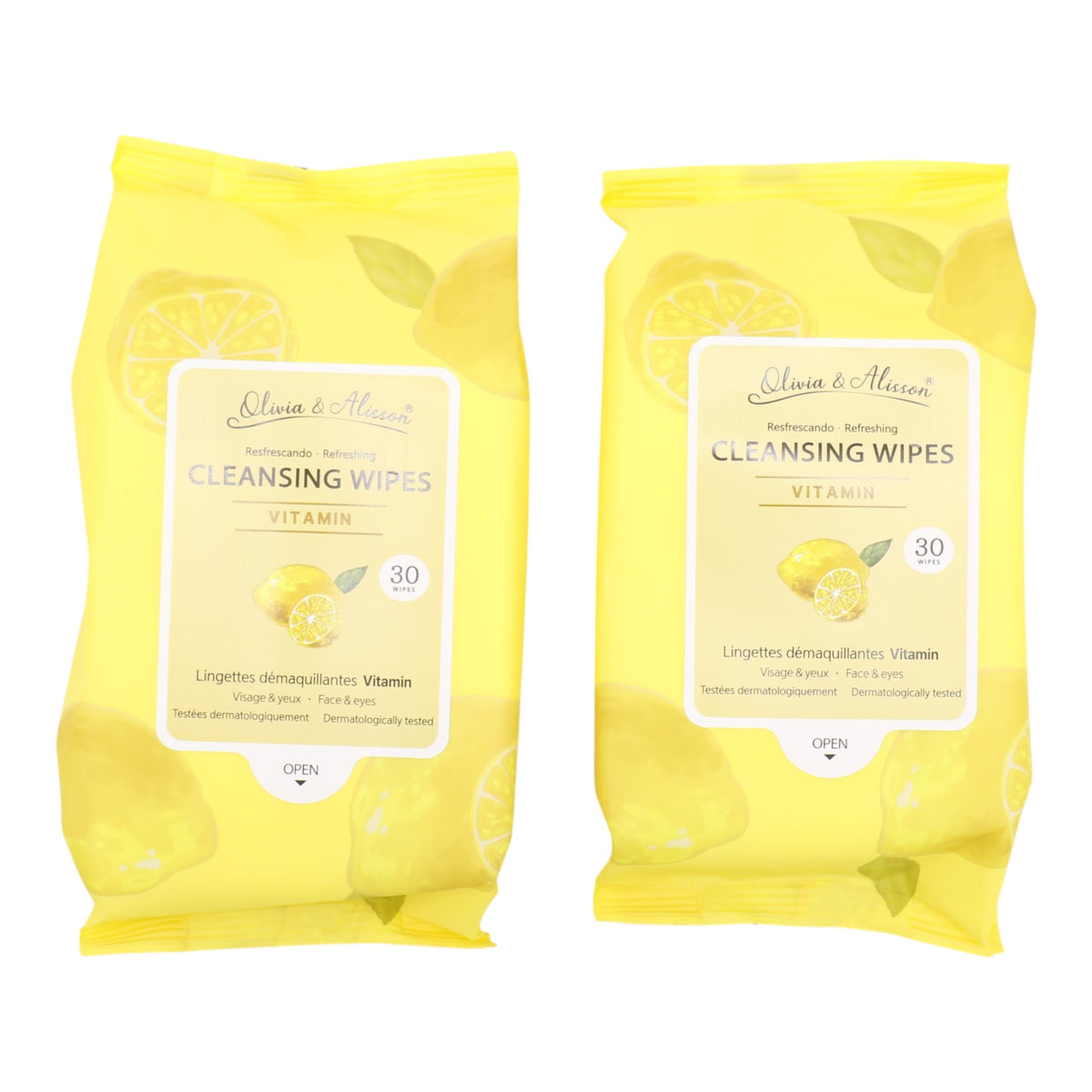 Vitamin Cleansing Makeup Remover Wipes MIT011. (6PK)