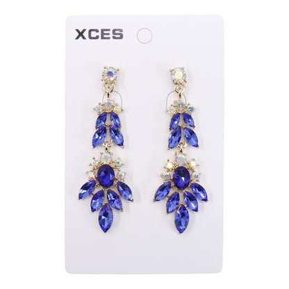 Oval Crystal Drop Bridal Earring JE7308 (3PAIR)