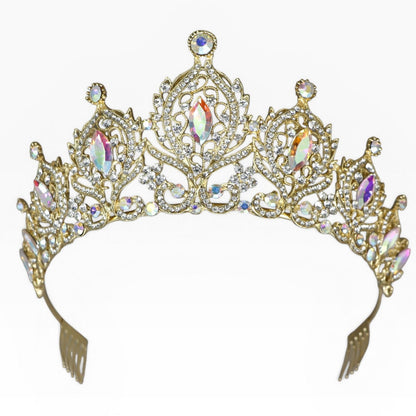Crystal Tiara Crown HT0933 (2PC)