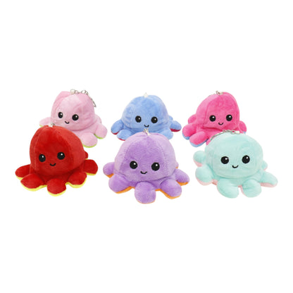 Reversible Octopus Plushie Key Chain KC1225-1. (12PC)