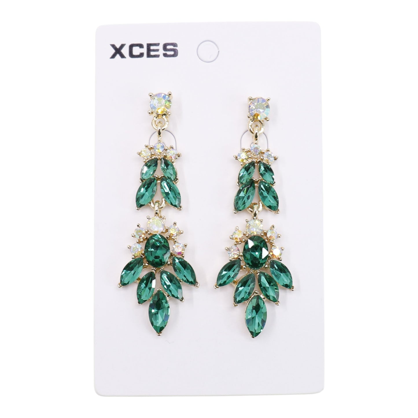 Oval Crystal Drop Bridal Earring JE7308 (3PAIR)