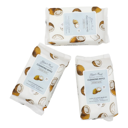 Coconut Water Cleansing Makeup Remover Wipes MIT001 (6PK)
