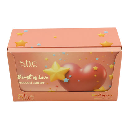 S. He 18 Color Pressed Glitter Palette PG02 (6PK)