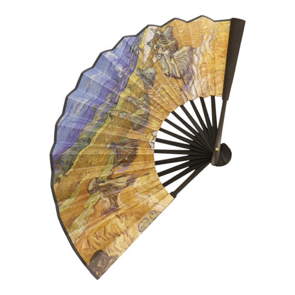 Hand Fan Oil Painting Variety Double Side Print Folding Fan SZ04-2603 (12PC)