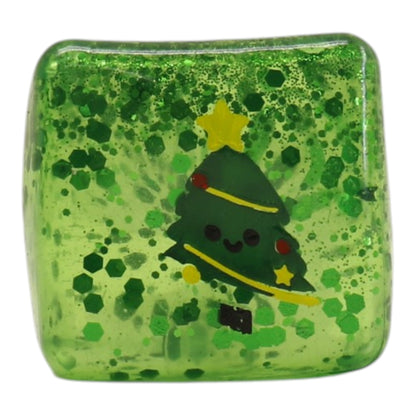 Christmas Glitter Cube Squishy Toy SS6821-9 (12PC)