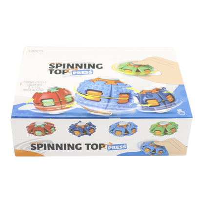 Press to Spin Fidget Spinner HelixCore Rotating Stress Ball Fidget Toy JT6723-3 (12PC)