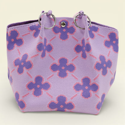 Lucky Flower Pattern Knitted Tote Bag SS51223 -19 (3PC)