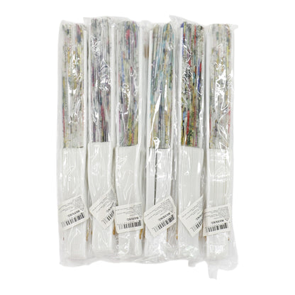 Butterfly Souvenir HandHeld Folding Fan FN0447 (12PC)