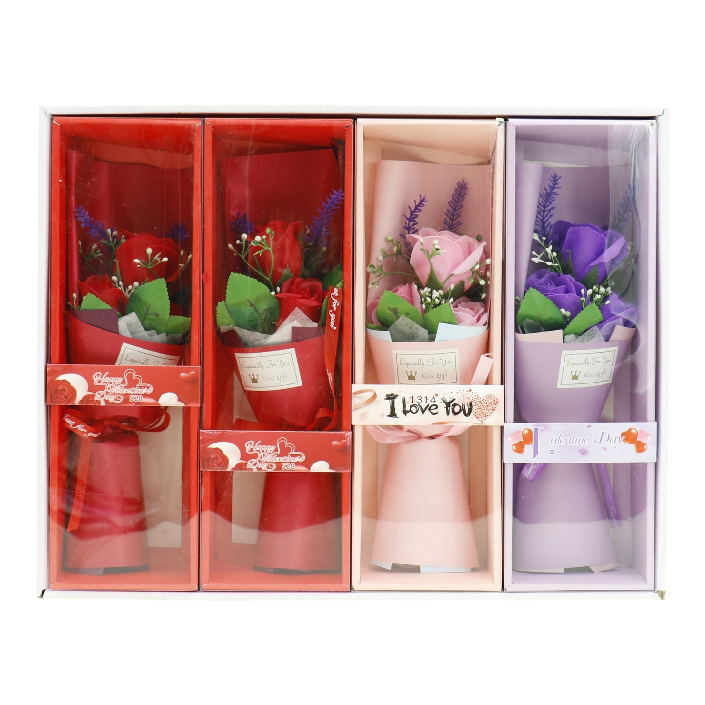 Three Rose Artificial Bouquet Gift  VT5111-1 (1 PACK)