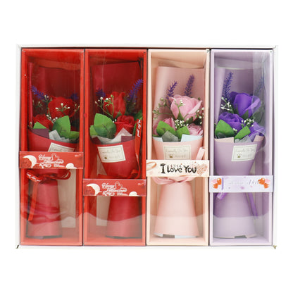 Three Rose Artificial Bouquet Gift  VT5111-1 (1 PACK)