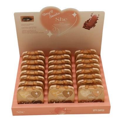 S. He 4 Color Eyeshadow Palette EP1085 (24PK)