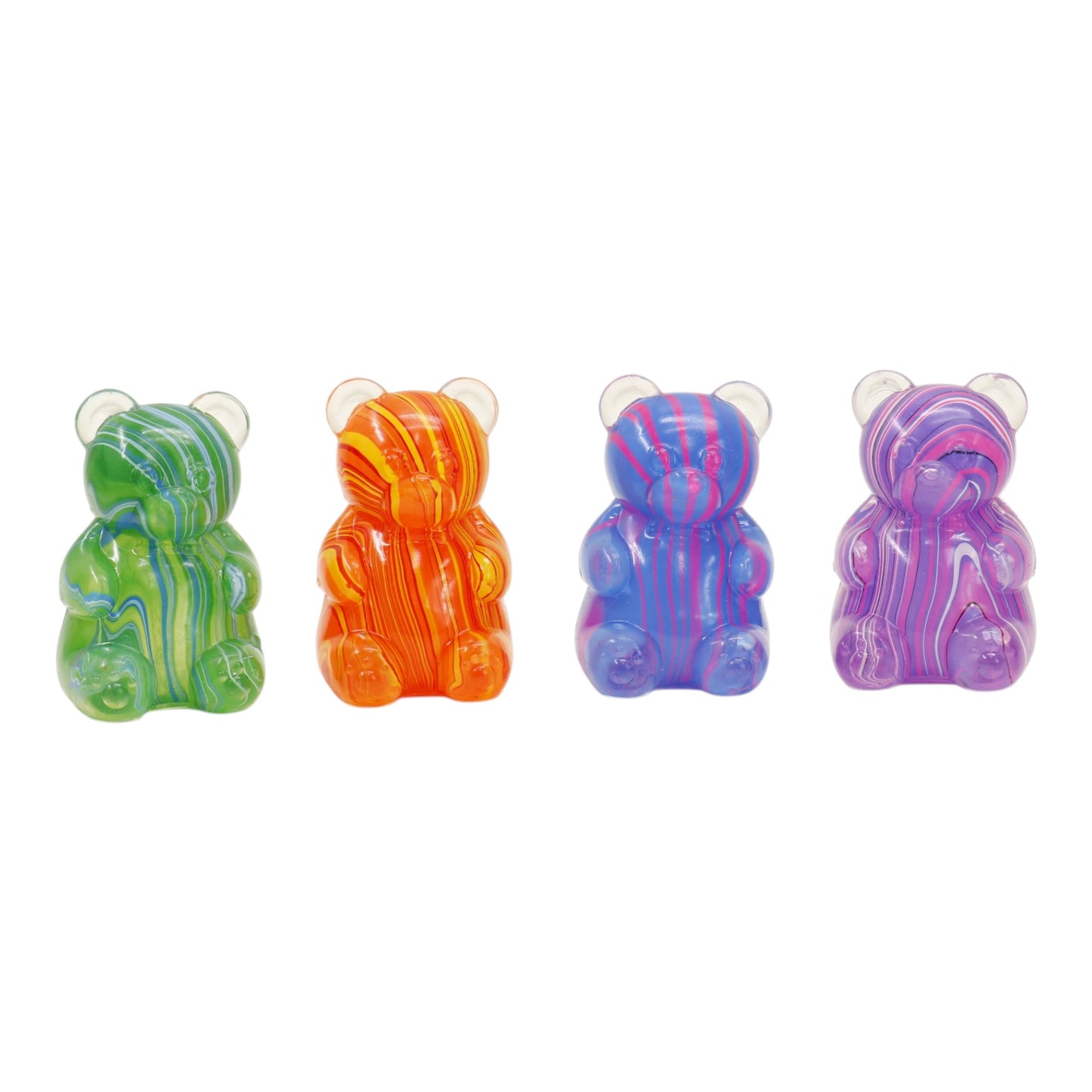 Marbled Gummy Bear Colorful Squishy JT6528-13. (12PC)