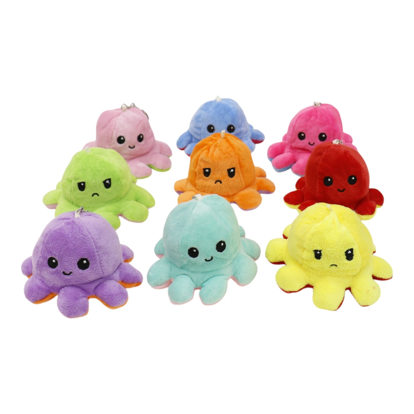 Reversible Octopus Plushie Key Chain KC1225-1. (12PC)