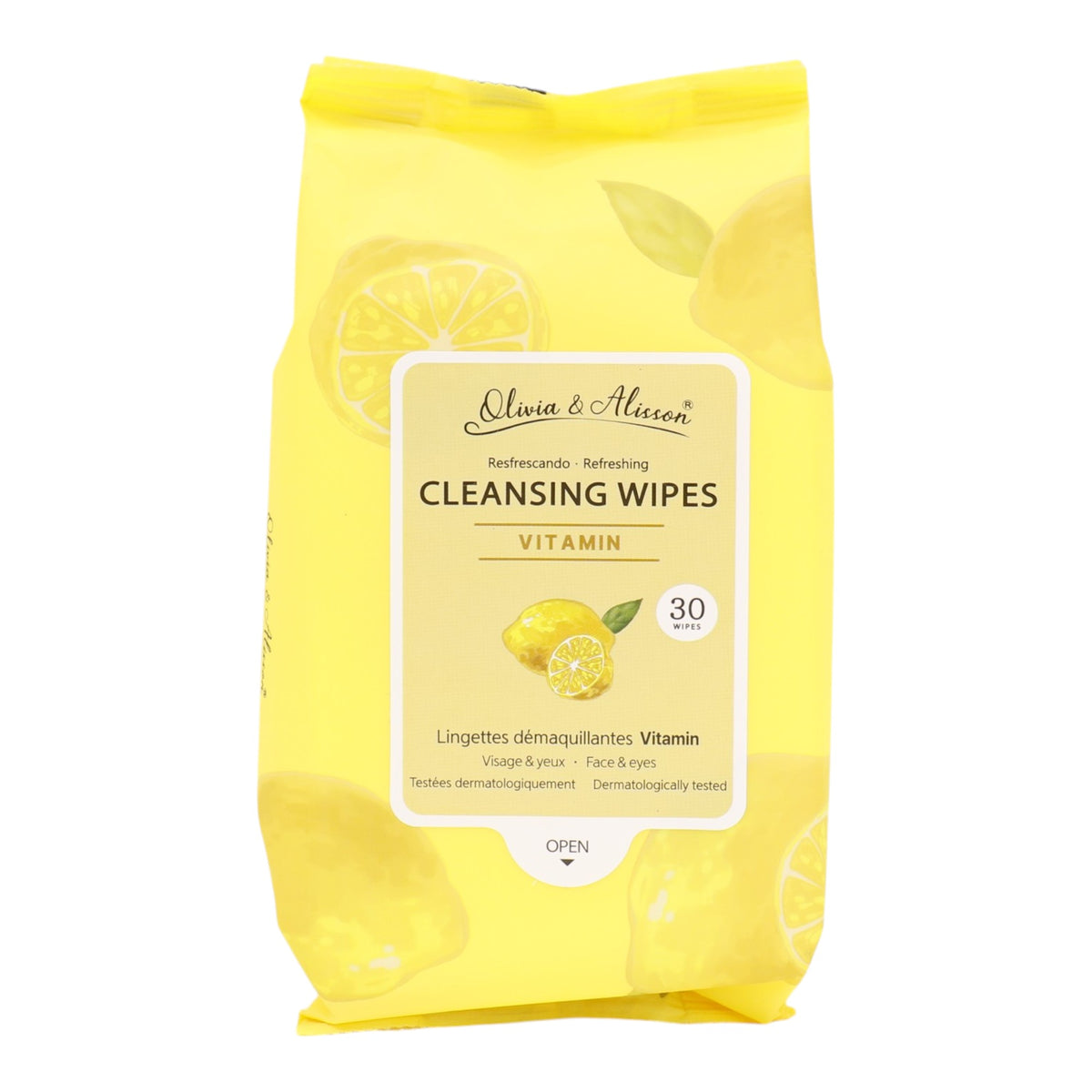 Vitamin Cleansing Makeup Remover Wipes MIT011. (6PK)