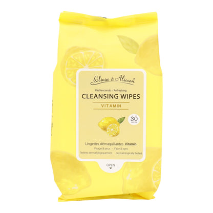 Vitamin Cleansing Makeup Remover Wipes MIT011. (6PK)