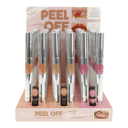 S. he Peel Off Lip Line LL1072 (36PC)