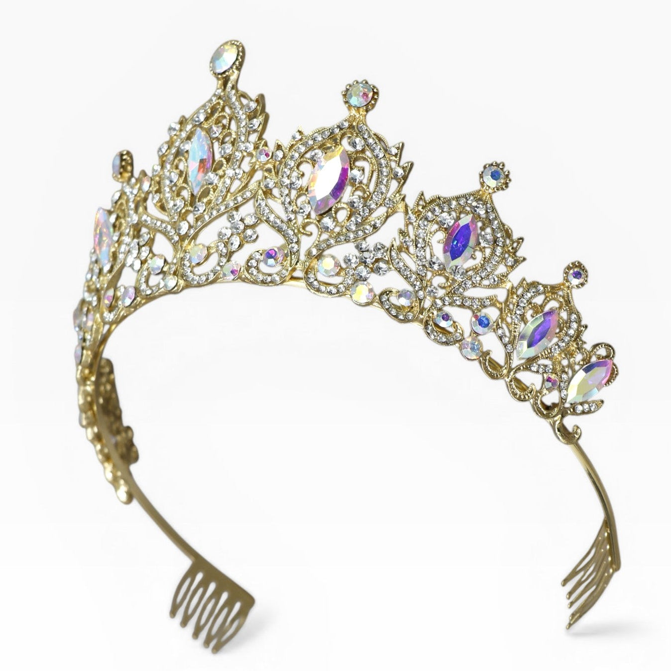 Crystal Tiara Crown HT0933 (2PC)