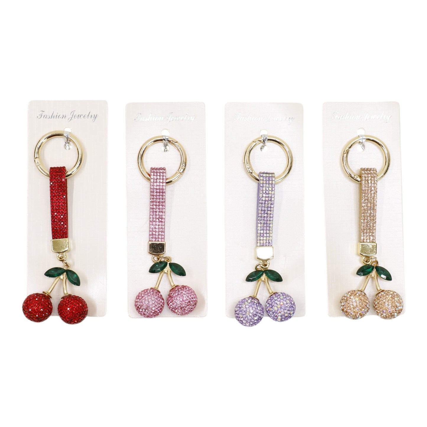 Cherry Rhinestone Keychain and Bag Charm JK6228-3 (12)