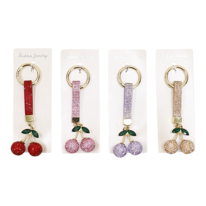 Cherry Rhinestone Keychain and Bag Charm JK6228-3 (12)