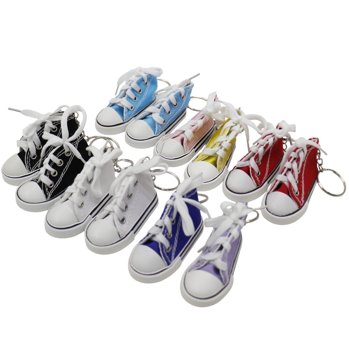 Cute Canvas Rubber Sole Sneakers Key Chain KC5909-4 (12PC)
