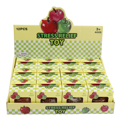 Glitter Apple Maltose Squishy Toy JT6609-15 (12PC)