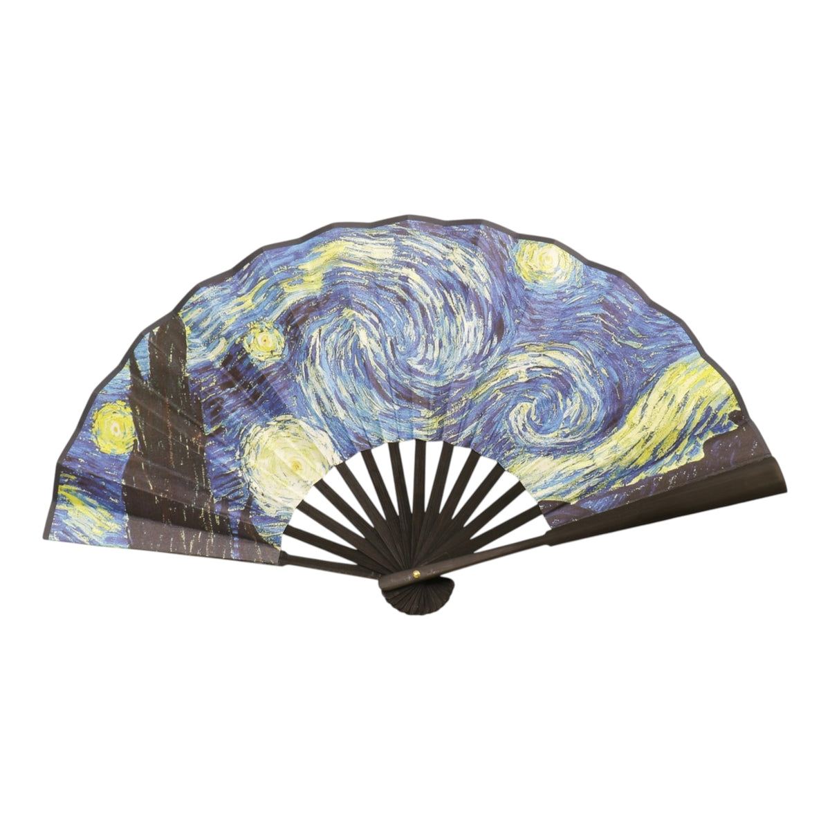 Hand Fan Oil Painting Variety Double Side Print Folding Fan SZ04-2603 (12PC)