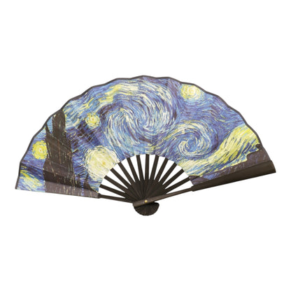 Hand Fan Oil Painting Variety Double Side Print Folding Fan SZ04-2603 (12PC)