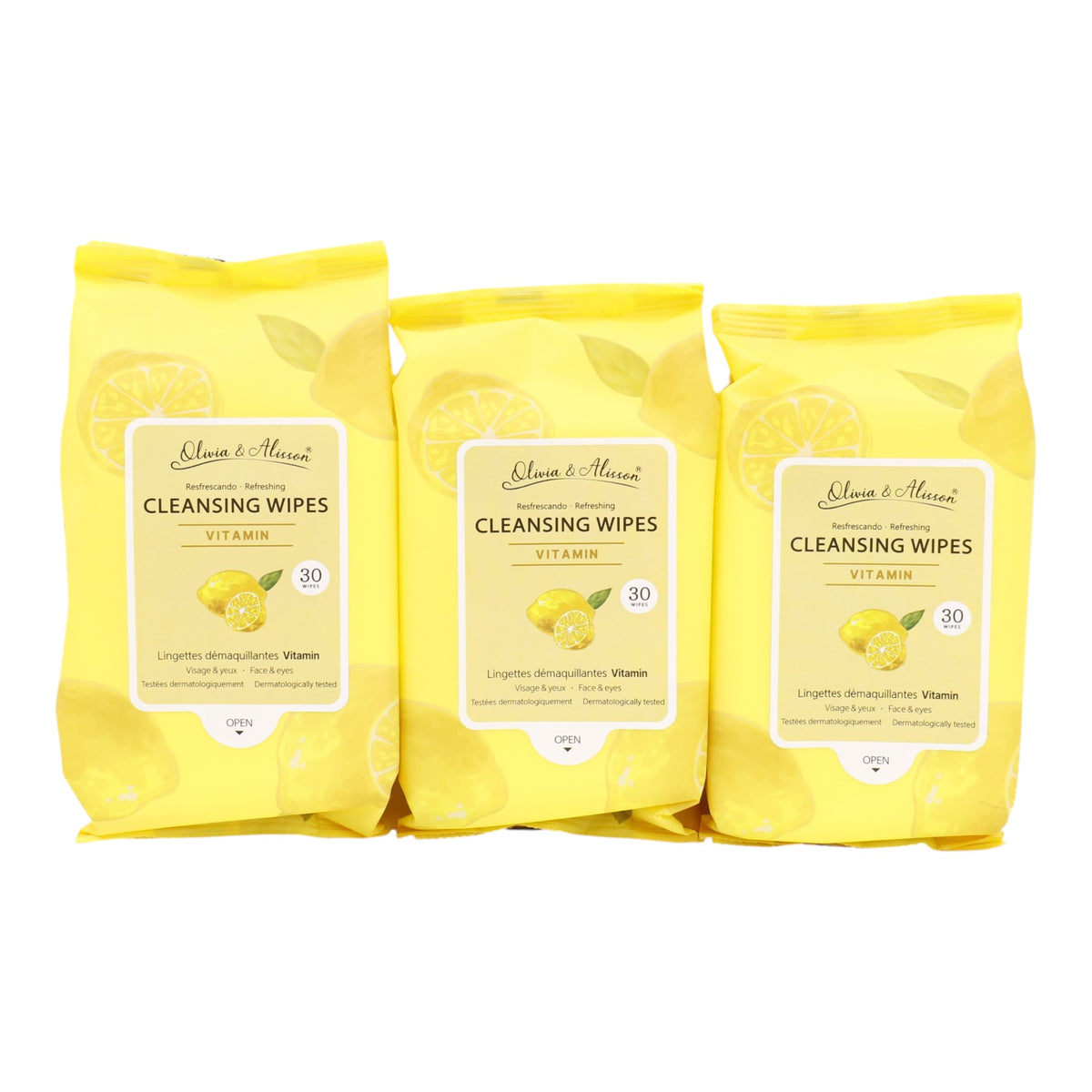 Vitamin Cleansing Makeup Remover Wipes MIT011. (6PK)