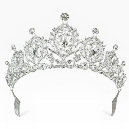 Crystal Tiara Crown HT0933 (2PC)