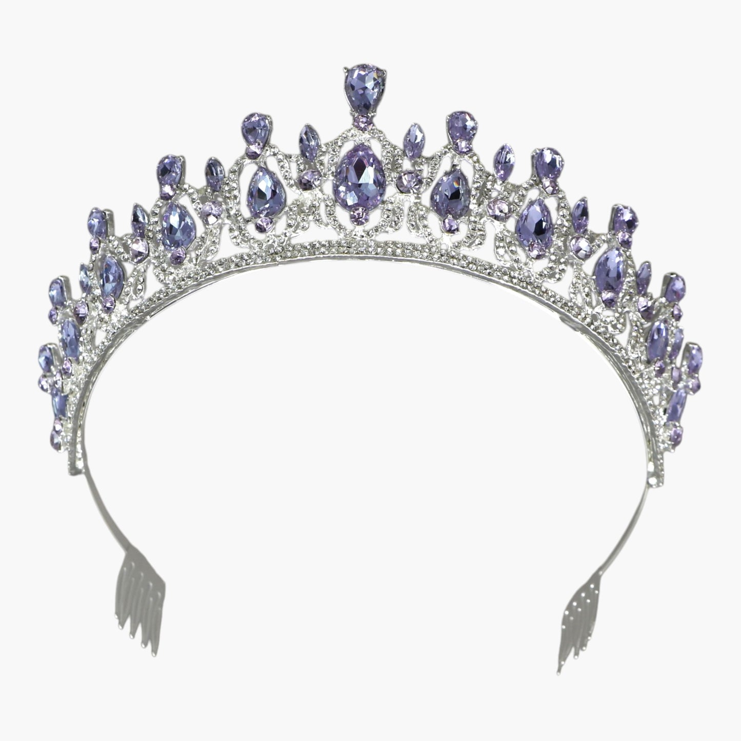 Crystal Tiara Crown HT0939 (2PC)