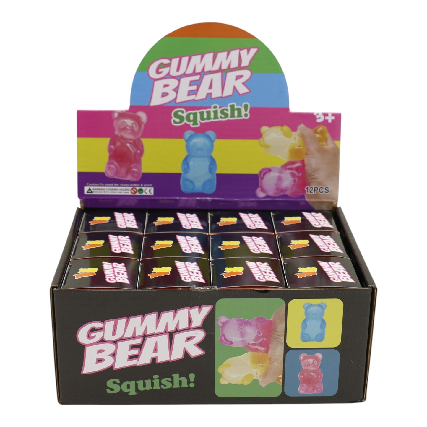 Marbled Gummy Bear Colorful Squishy JT6528-13. (12PC)