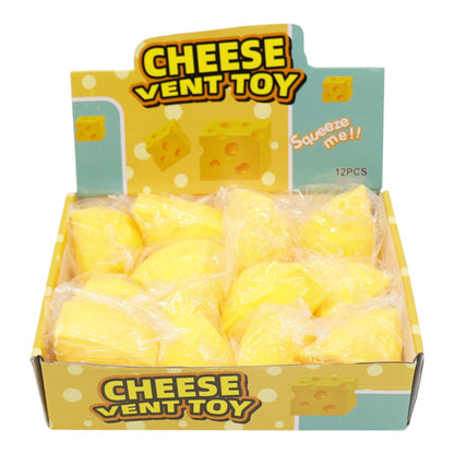 Viral Triangle Cheese Squishy Toy TR6419-1 (12PC)