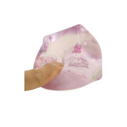 Cube Fidget Squishy Filled With  A Clear Ocean Scene Squishy Ball Toy JT6608-6 (12PC)