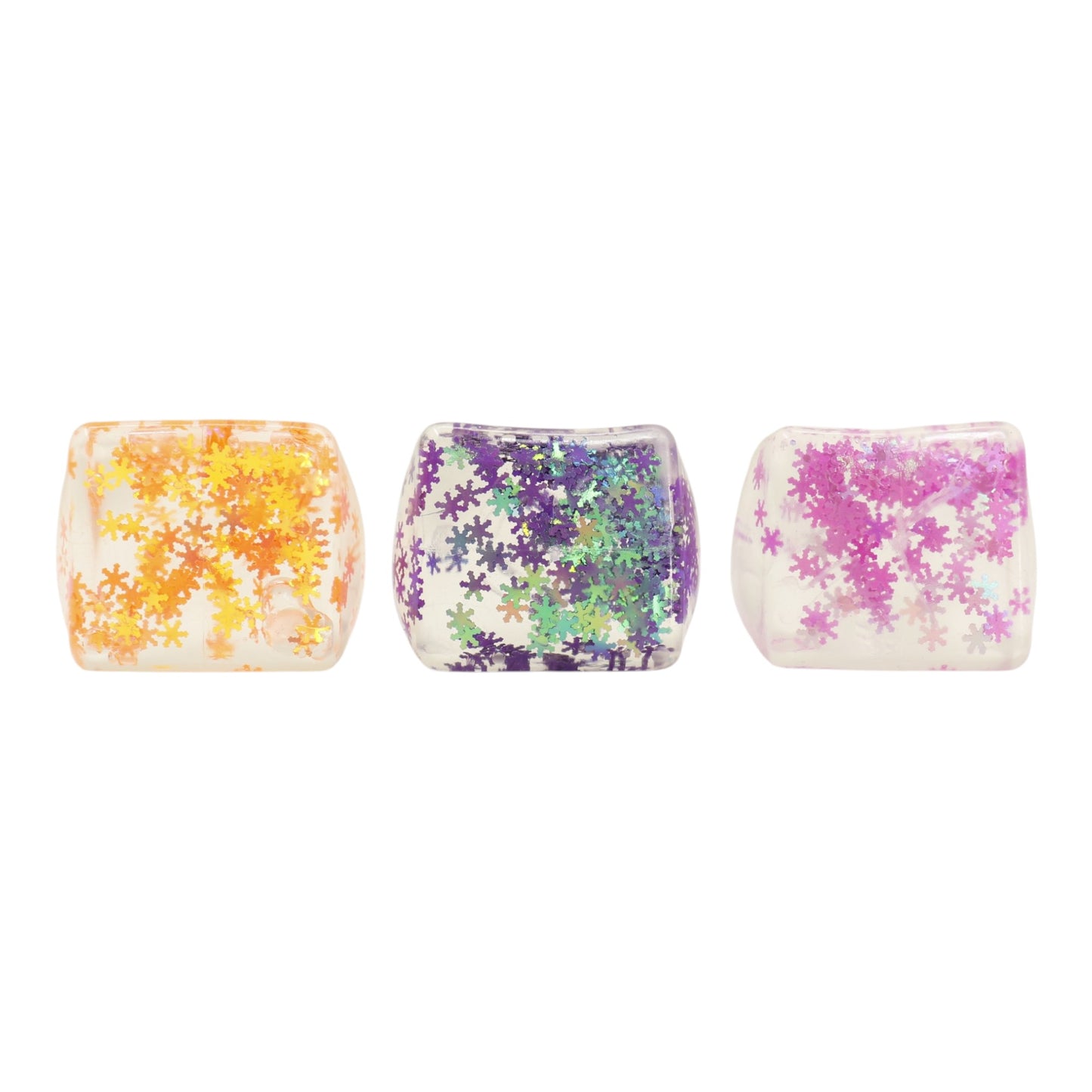 Colorful Glitter Cube Squishy Toy JT6608-7 (12PC)