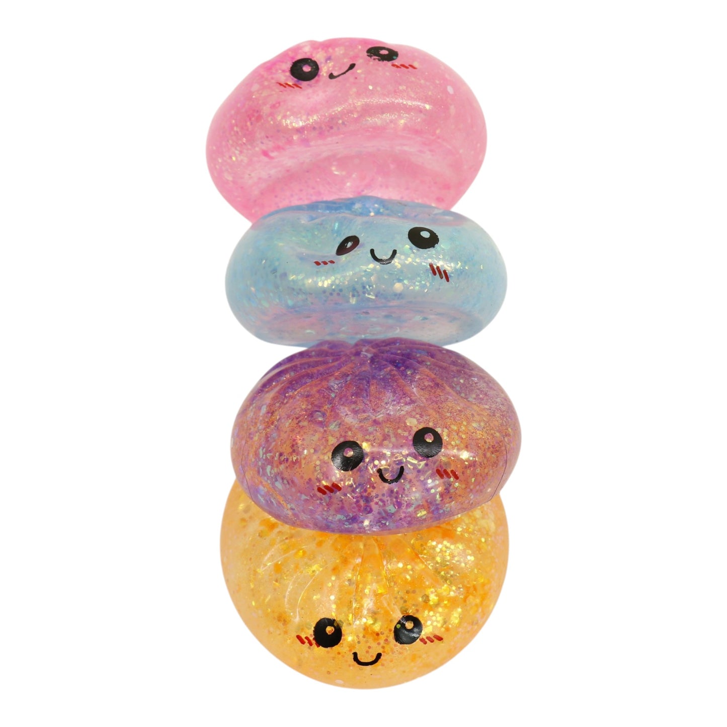 Glitter Maltose Sugar Squishy Dumpling Toy TR6517-1 (12PC)