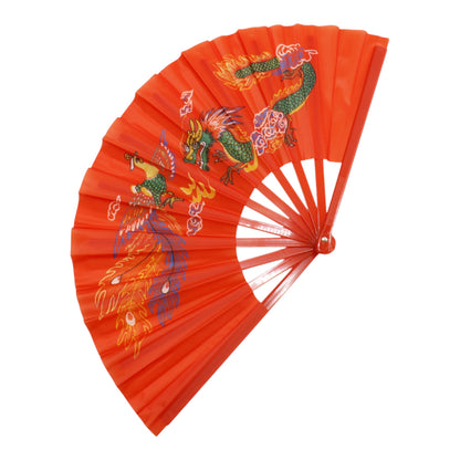 Dragon Large Traditional Perigon Line Dance Folding Fan 0640 (12PC)