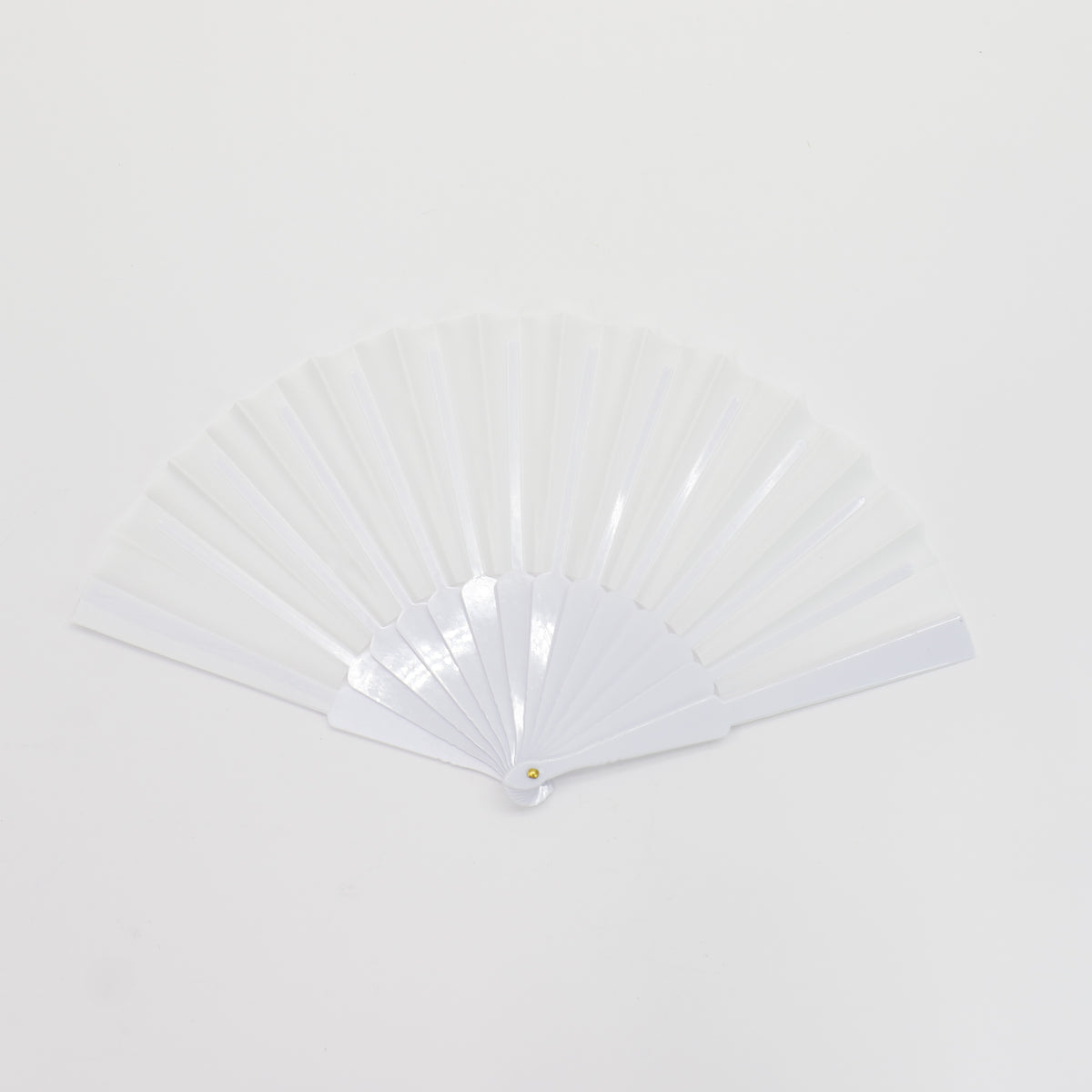 White On White Hand Held Folding Fan JF6323-19! (12PC)