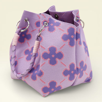 Lucky Flower Pattern Knitted Tote Bag SS51223 -19 (3PC)