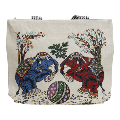 Elephant Embroidery Tote Bag BG314-8. (12PC)