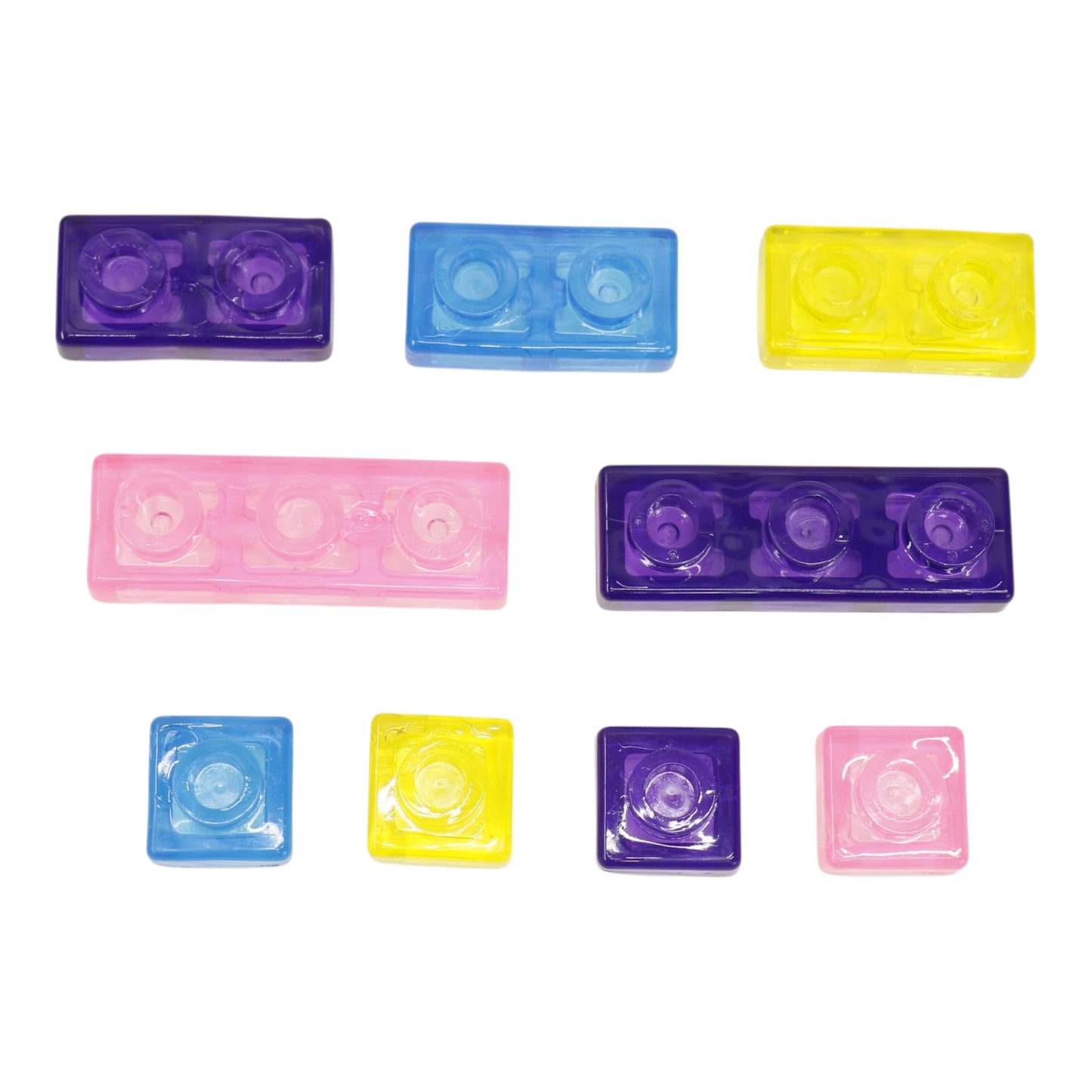 58 Count Colorful Gummy Squishy Sensory Building Block Toy ZPH-58 (12PC)