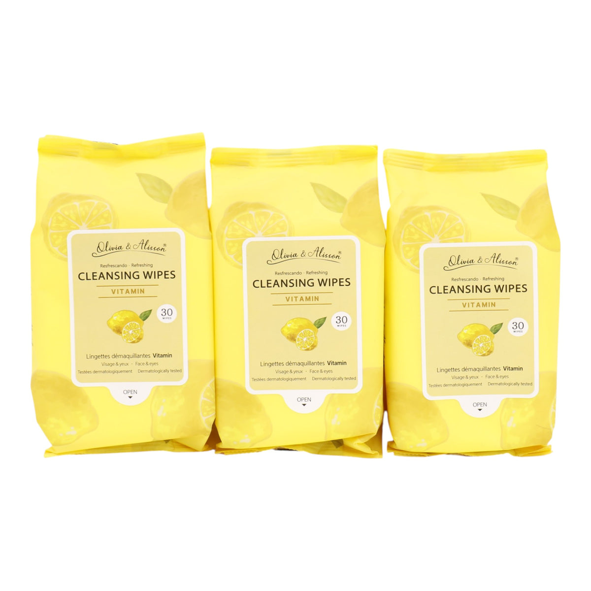 Vitamin Cleansing Makeup Remover Wipes MIT011. (6PK)