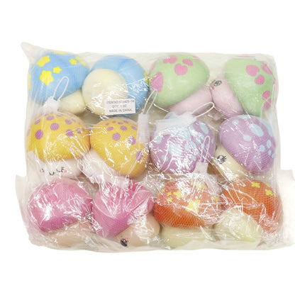 Cute Colorful Mushroom Foam Sponge Squishy Toy SS6425-14 (12PC)