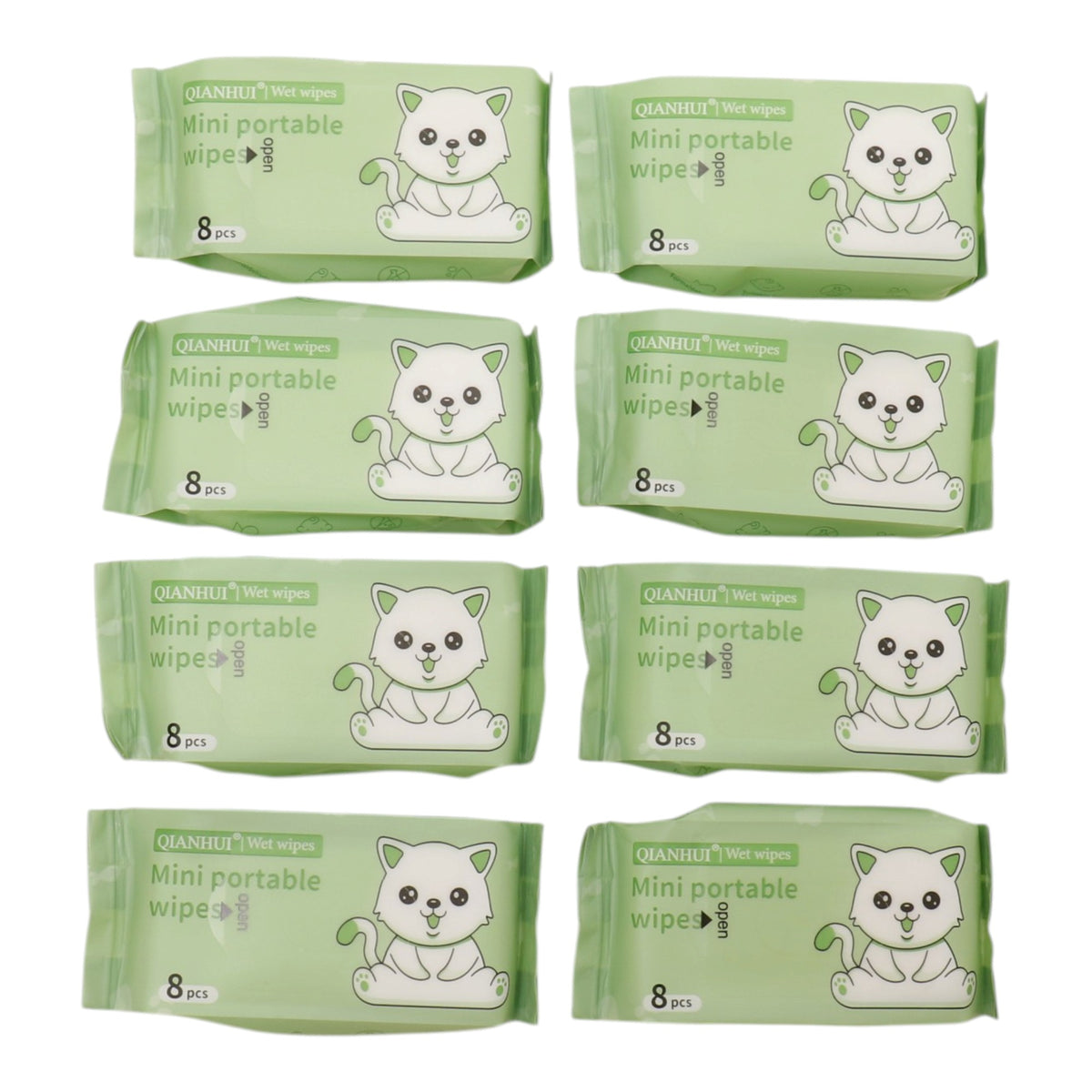 Cute Mini Portable  Wipes SJ0036 (12PK)