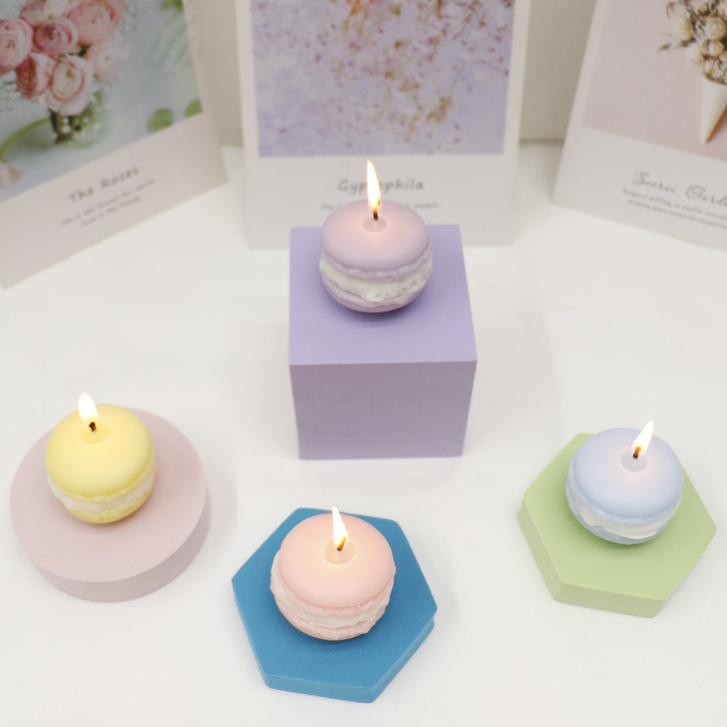 Macaron Shape Scented Candle SS41106-17. (12PC)