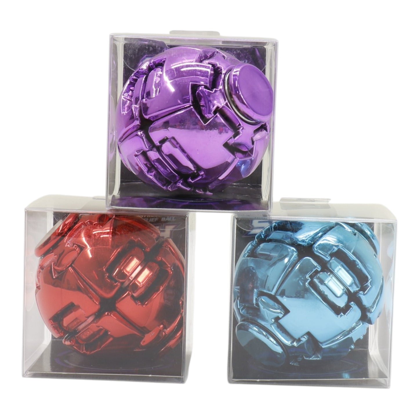 Press to Spin Fidget Spinner HelixCore Rotating Stress Ball Fidget Toy ME364 (24PC)