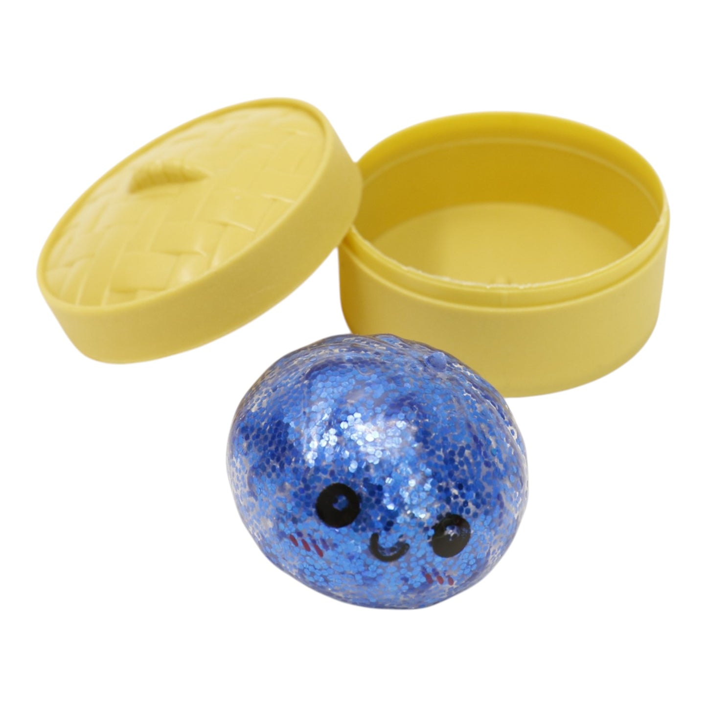 Mini Glitter Gel Bead Squishy Dumpling With Steamer SQ6606-3. (12PC)